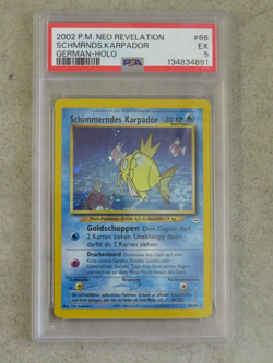 PSA 5 EX 2002 Pokemon Neo Revelation Shining Magikark German #66 Holo Card - Image 1