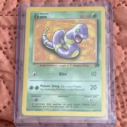 Pokemon TCG Team Rocket Rattata Dark Raticate Ekans Psyduck 4 Card Lot MINT/NM - Image 2