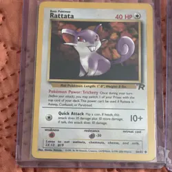 Pokemon TCG Team Rocket Rattata Dark Raticate Ekans Psyduck 4 Card Lot MINT/NM - Image 3