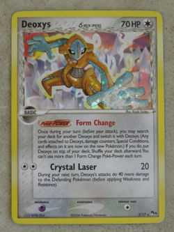 Deoxys 2/17 Holofoil Delta Species Pop Series 4 Rare Ex Era Pokemon Card - Image 1