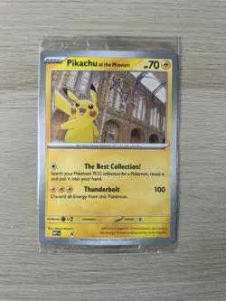 Pikachu at the Museum Card, Natural History Museum Promo , NEW, INSTANT SHIP ✅🚚 - Image 1