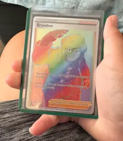 Brandon (Secret) 203/195 Sword & Shield - Silver Tempest with a random card - Image 1