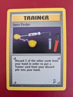 Pokemon Card Item Finder Base Set 2 23/130 Rare WOTC Near Mint Condition - Image 1