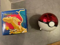 Pokemon Charizard Trading Card 23K Gold-Plated Poke Ball - Image 1