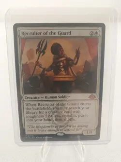 MTG Magic the Gathering Recruiter of the Guard Modern Horizons 3 (#0266) NM - Image 1