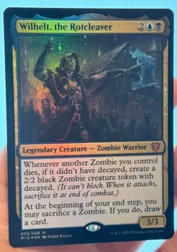 1x MTG Wilhelt, the Rotcleaver **FOIL** - Innistrad: Midnight Hunt Mythic! NM! - Image 1