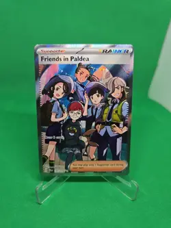 Pokemon TCG Trainer Friends in Paldea Ultra Rare Holo Card 137/131 Prismatic NM - Image 1
