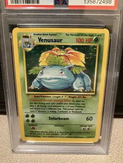 1999 POKEMON BASE SET UNLIMITED #15 VENUSAUR-HOLO PSA 3 - Image 2