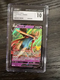 Zacian V - 016/025 | Pokemon: CGC 10 Gem Mint Celebrations - Image 2