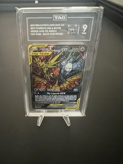 TAG 9 Moltres & Zapdos & Articuno GX 2019 Pokemon Hidden Fates Promo #SM210 - Image 3