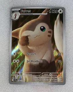 Furret 168/159 NM/M Sv09 JTG EN Journey Together Illustration Rare Pokemon TCG - Image 1
