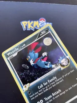 Pokemon TCG Weavile Platinum 17/127 Holo Rare MP. - Image 4