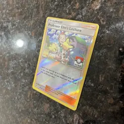 2018 Professor Elm's Lecture Pokemon League 1st Place Stamp Reverse Holo | MP/LP - Image 2