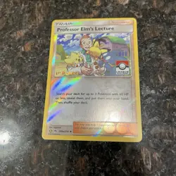 2018 Professor Elm's Lecture Pokemon League 1st Place Stamp Reverse Holo | MP/LP - Image 4
