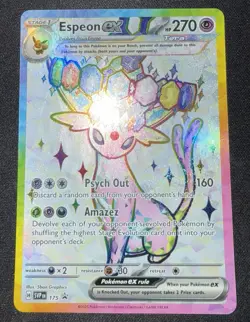 Espeon Ex #175 Pokemon Promo Prismatic Figure Collection - Image 1
