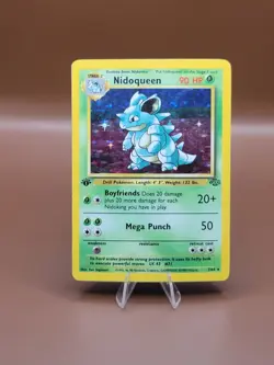 Pokemon TCG Nidoqueen Holo Rare Unlimited Jungle 07/64 1st edition - Image 1