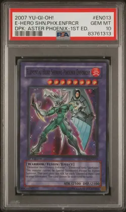 Yu-Gi-Oh! Elemental Hero Shining Phoenix Enforcer, DP05-EN013, 1st Ed, PSA 10 - Image 1