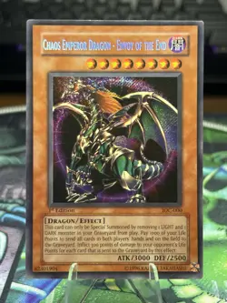 Yu-Gi-Oh! Chaos Emperor Dragon Envoy of the End 1st Edition IOC-000 Secret Rare - Image 1