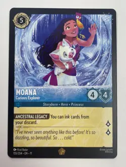 Moana - Curious Explorer 155/204 Winterspell Legendary Disney Lorcana - Image 1