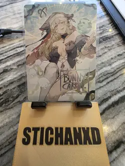 VCard Awakened Worlds: First Edition - Suko Box Topper Artist Card Bunny Carrot - Image 2