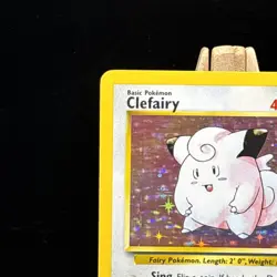 Clefairy 5/102 Base Set Holo Rare Pokemon Card 1999 WOTC TCG Vintage Pokemon - Image 2