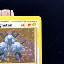 Magneton 9/102 Base Set Holo Rare Pokemon Card 1999 WOTC TCG Vintage Pokemon - Image 3