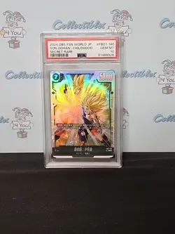 Dragonball Super Card Game Secret Rare Son Gohan Childhood Psa 10 Gem Mint Card - Image 1