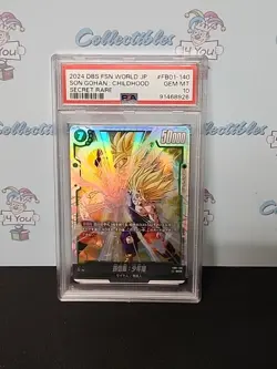 Dragonball Super Card Game Secret Rare Son Gohan Childhood Psa 10 Gem Mint Card - Image 2