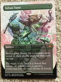 Sylvan Tutor Borderless Special Guests MTG Card NM Condition - Image 1