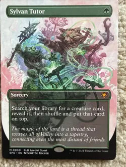 Sylvan Tutor Borderless Special Guests MTG Card NM Condition - Image 3
