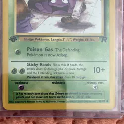 Pokemon Grimer Team Rocket 1st Edition Card 57/82 40HP Common WOTC 2000 English - Image 3