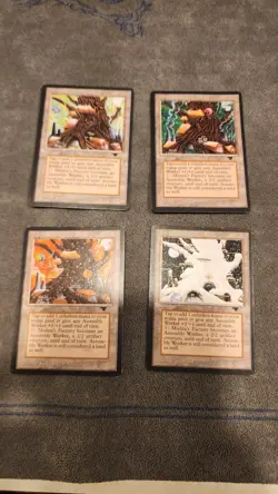 Mtg Mishra's Factory x4 Antiquities Spring Summer Fall Winter - Image 1