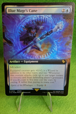 x1 Blue Mage's Cane (Extended Art Foil) Rare MTG Final Fantasy Commander - Image 1