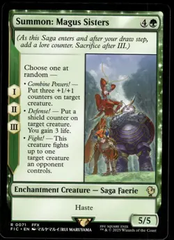 1x Summon: Magus Sisters - Commander: FINAL FANTASY - NM - MTG - Image 1