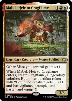 1 x Mabel, Heir to Cragflame - Promo Pack - Bloomburrow - NM-Mint - MTG - Image 1