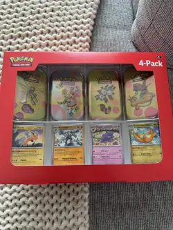 Pokemon 4 Mini Tins + 4 Promo Cards Bundle - 151 SAMS CLUB EXCLUSIVE | IN HAND - Image 2