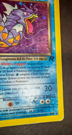 Dark Gyarados Holo Team Rocket 1a Edizione 8/82 ITA – Carta Pokemon Rara - Image 3