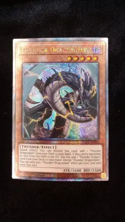 Yu-Gi-Oh! TCG Thunder Dragondark RA03-EN018 Quarter Century Secret Rare - NM - Image 1