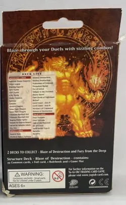Yu-Gi-Oh! Structure Deck Blaze Of Destruction 2005 SEALED - Image 2