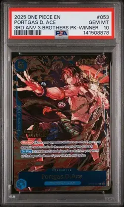 PSA 10 One Piece 3rd Anniversary Winner 3 Brothers Sequential (Ace, Sabo, Luffy) - Image 4