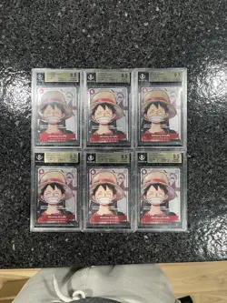 Monkey.D.Luffy (Alternate Art) P-001 One Piece Promotion Cards Foil BGS 9.5 - Image 2