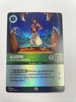 Aladdin - On the Edge of Adventure Epic 211/204 Winterspell Holo Disney Lorcana - Image 1