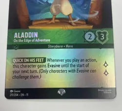 Aladdin - On the Edge of Adventure Epic 211/204 Winterspell Holo Disney Lorcana - Image 4