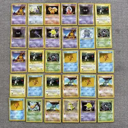 Pokemon SHADOWLESS Base Set Lot - 30 Cards NM- - Image 1