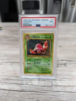 Pokemon PSA 9 MINT Parasect 1998 Vending Series 1 Japanese Promo Card - Image 1