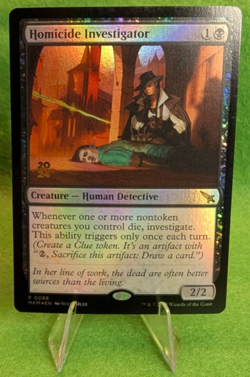 x1 Homicide Investigator (Foil) Prerelease Card - Creature - Human Detective - Image 1
