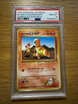 PSA 10 Blaine's Charmander #4 1999 Pokemon Card GEM MT Japanese Pokemon Card - Image 2