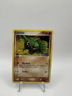 Larvitar 61/115 EX Unseen Forces Stamped Reverse Holo Pokemon Card NM - Image 1