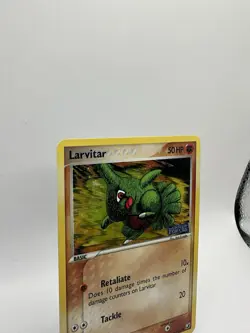 Larvitar 61/115 EX Unseen Forces Stamped Reverse Holo Pokemon Card NM - Image 2