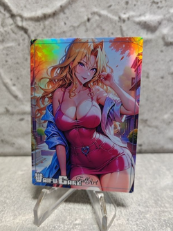 Mai Valentine Trading Card Waifu Goddess Story Anime Girl holo Karte Manga Full - Image 1